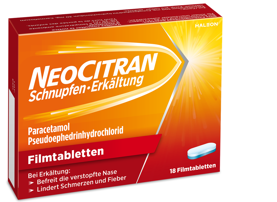 NeoCitran Schnupfen·Erkältung: Die wirksame Tablette für unterwegs