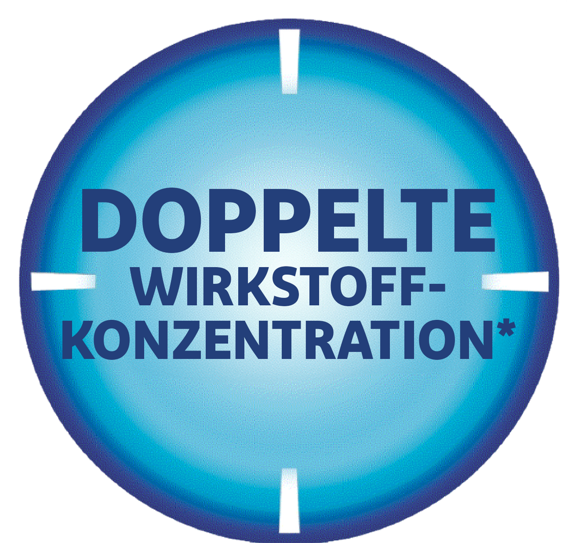 Doppelte Wirkstoffkonzentration*